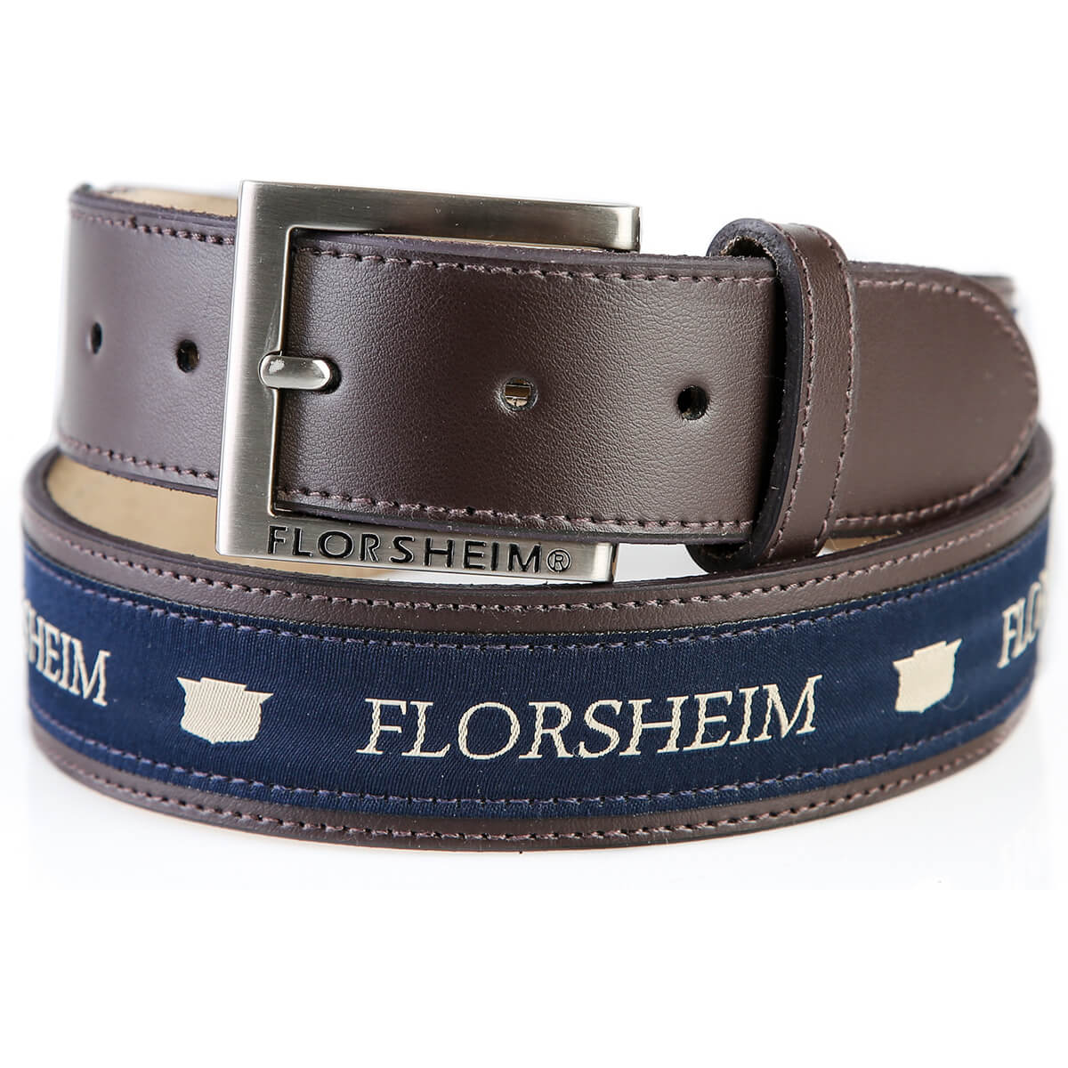 EMBROIDERED BROWN BELT Florsheim .za