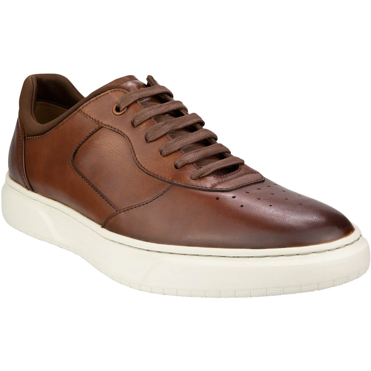 Outlet Men’s Shoes White PERF TOE LACE UP SNEAKER Florsheim PREMIER