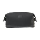 GALWAY BLACK  NYLON & LEATHER TOILETRY BAG