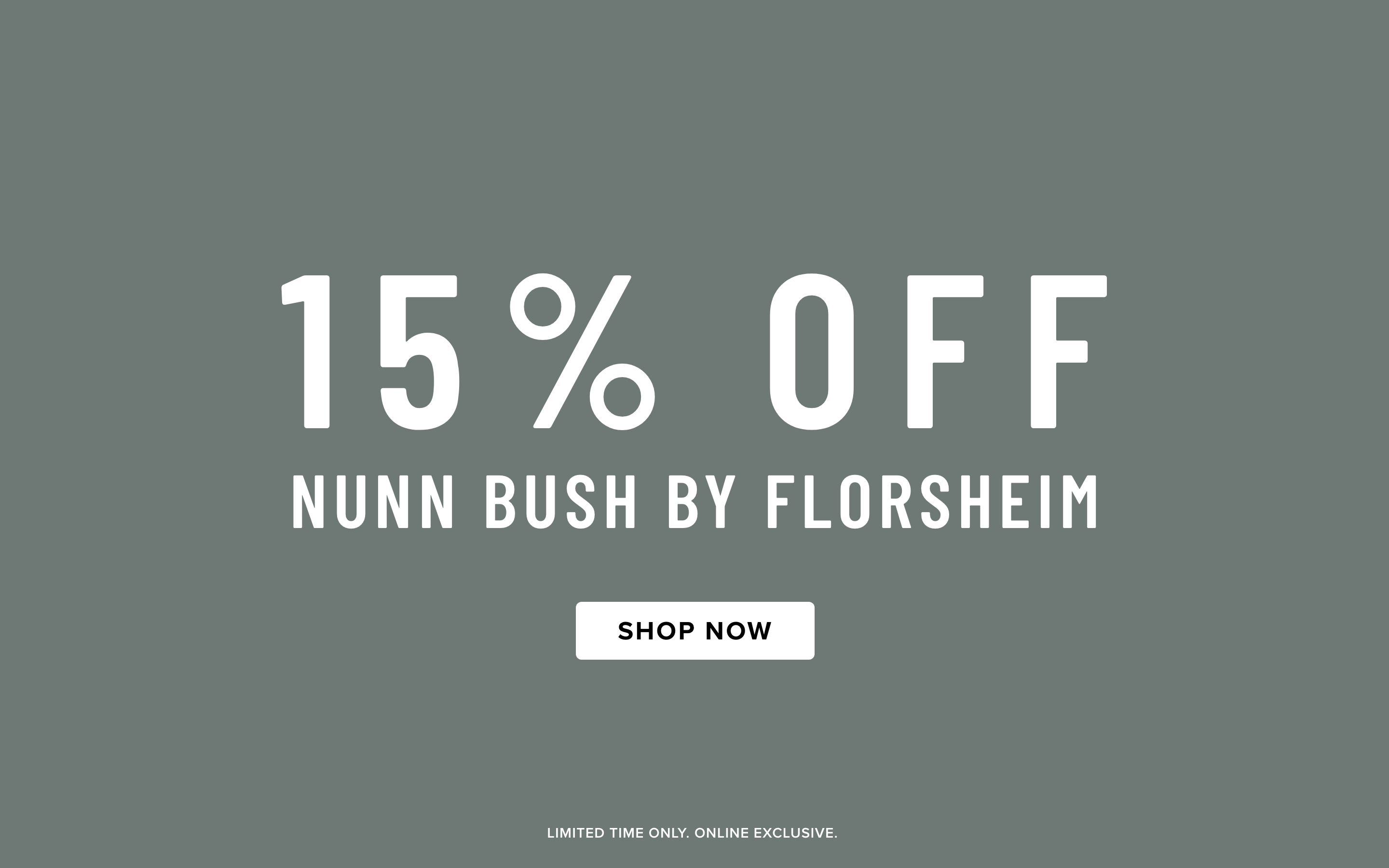 15% Off Nunn Bush by Florsheim