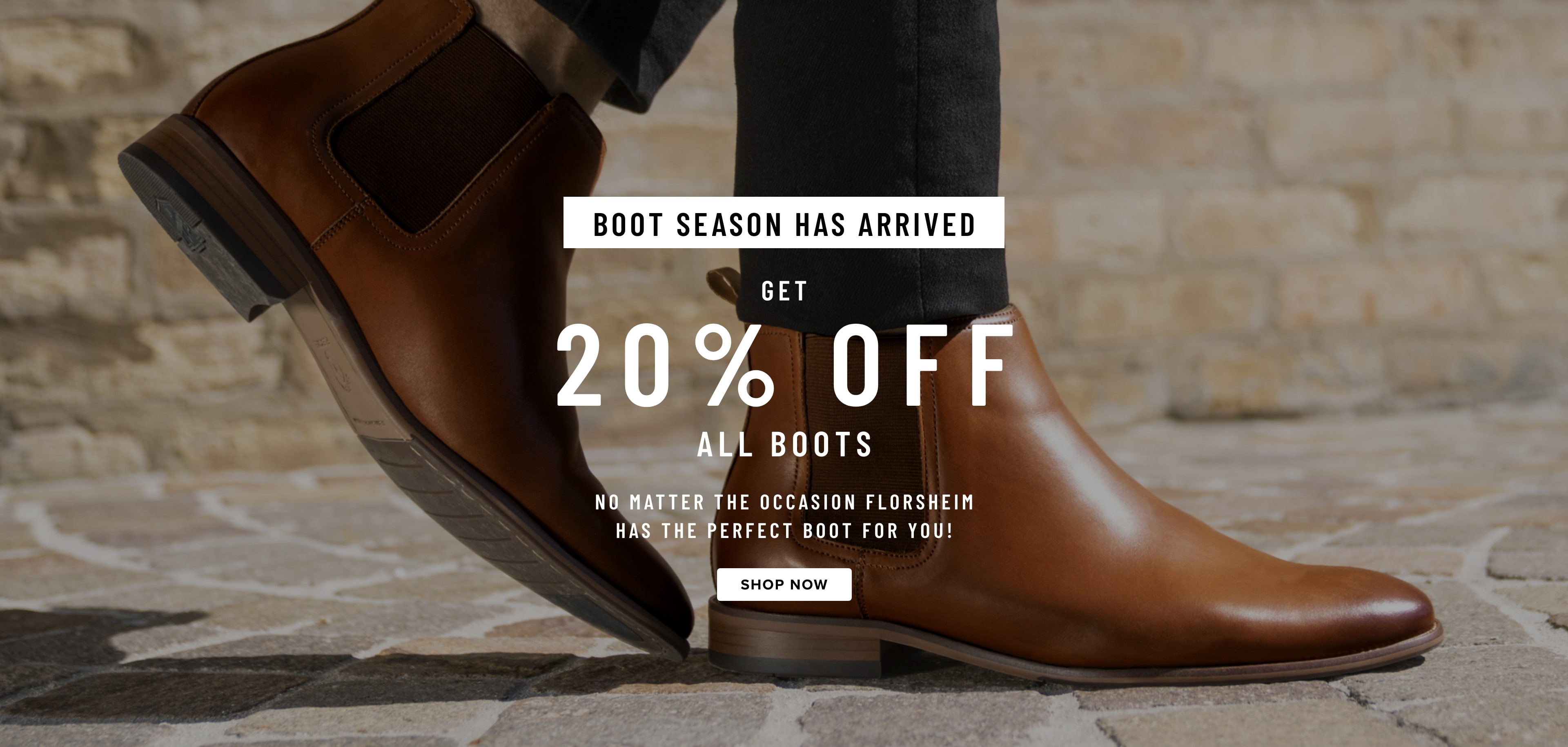 July Campaign - 20% off boots