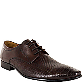 Petricci PLAIN TOE DERBY in Brown for $1399.00