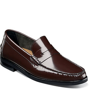 BERKLEY FLEX MOC TOE PENNY LOAFER in Burgundy for R1799.00