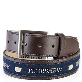 EMBROIDERED BROWN BELT  in Brown for $499.00