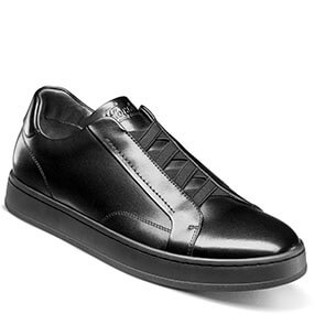 MONOPOLI ELASTIC CREAM SMOOTH WITH WHITE SOLE  in Black for R1999.00
