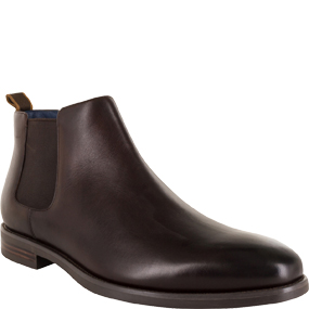 CEDUNA PLAIN TOE CHELSEA BOOT in Dark Brown for R2299.00