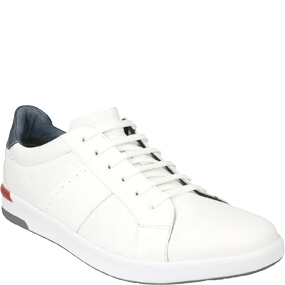 CROSSOVER  LACE TO TOE SNEAKER White