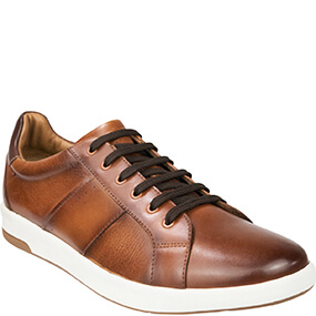 CROSSOVER  LACE TO TOE SNEAKER in Cognac for R1699.00