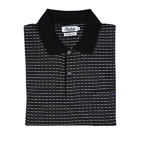 FLORSHEIM GOLFER DOUBLE MERCERISED COTTON GOLF SHIRT in Black for R999.00