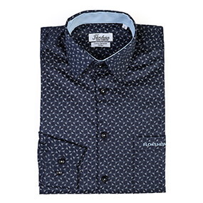 FLORSHEIM SHIRT PRINTED COTTON in Navy for R899.00