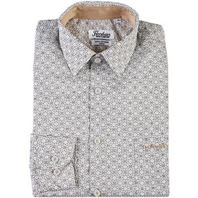 FLORSHEIM SHIRT PRINTED COTTON in Beige for R899.00