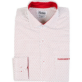 FLORSHEIM SHIRT PRINTED COTTON in Burgundy for R799.00