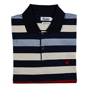 FLORSHEIM GOLFER DOUBLE MERCERISED COTTON GOLF SHIRT in Navy for R999.00