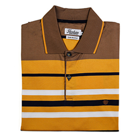 FLORSHEIM GOLFER DOUBLE MERCERISED COTTON GOLF SHIRT in Mustard for R999.00