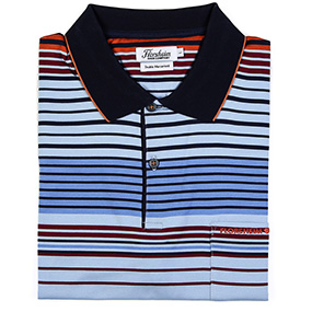 FLORSHEIM GOLFER DOUBLE MERCERISED COTTON GOLF SHIRT in Sky Blue for R1099.00