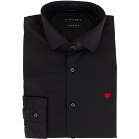 FLORSHEIM WOVEN SHIRT PLAIN WOVEN SHIRT in Black for R550.00