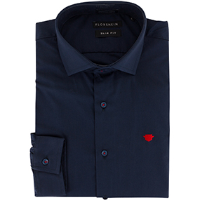 FLORSHEIM WOVEN SHIRT PLAIN WOVEN SHIRT in Navy for R550.00